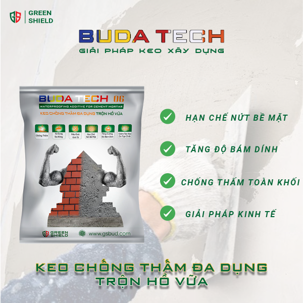 Keo chống thấm đa dụng trộn hồ vữa