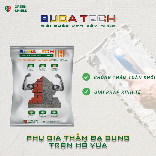 Phụ gia chống thấm đa dụng trộn hồ vữa
